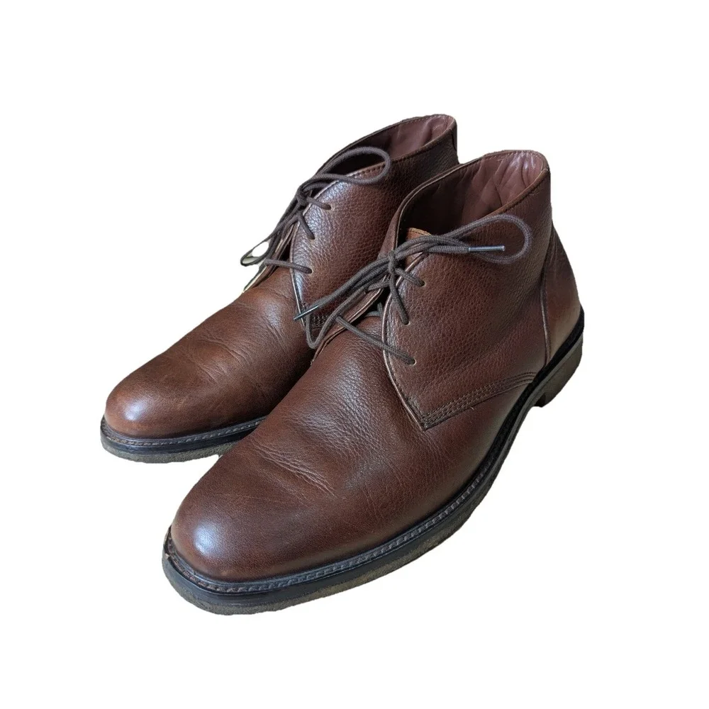 Johnston &‎ Murphy Copeland Chukka Boots Brown Leather Men's 9.5M 25-1573